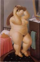 Botero, Fernando - Abstract oil painting.